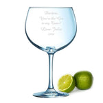Personalised 72cl Juniper Gin Glass