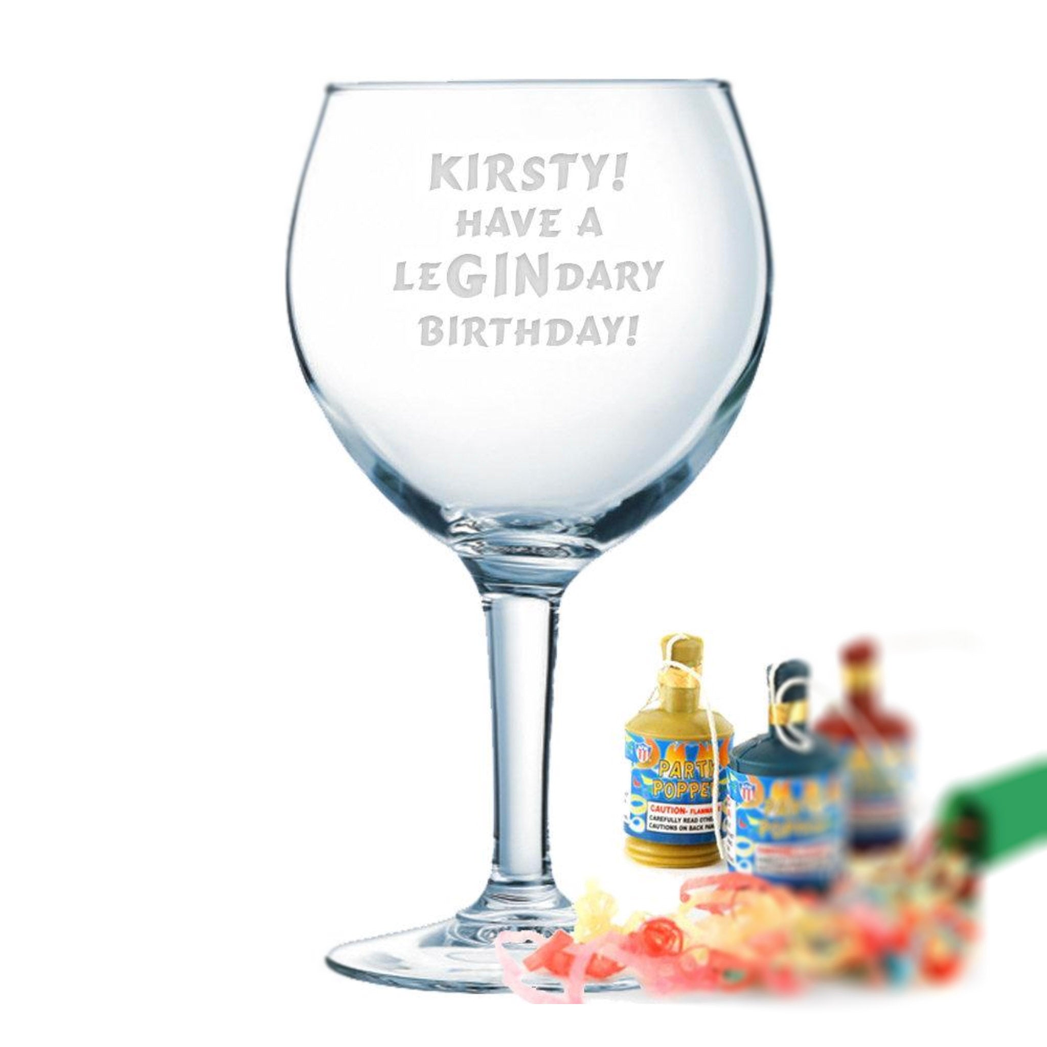 LeGindary Birthday 68cl Party Gin Glass