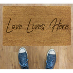 Love Lives Here Coir doormat - Welcome Doormat