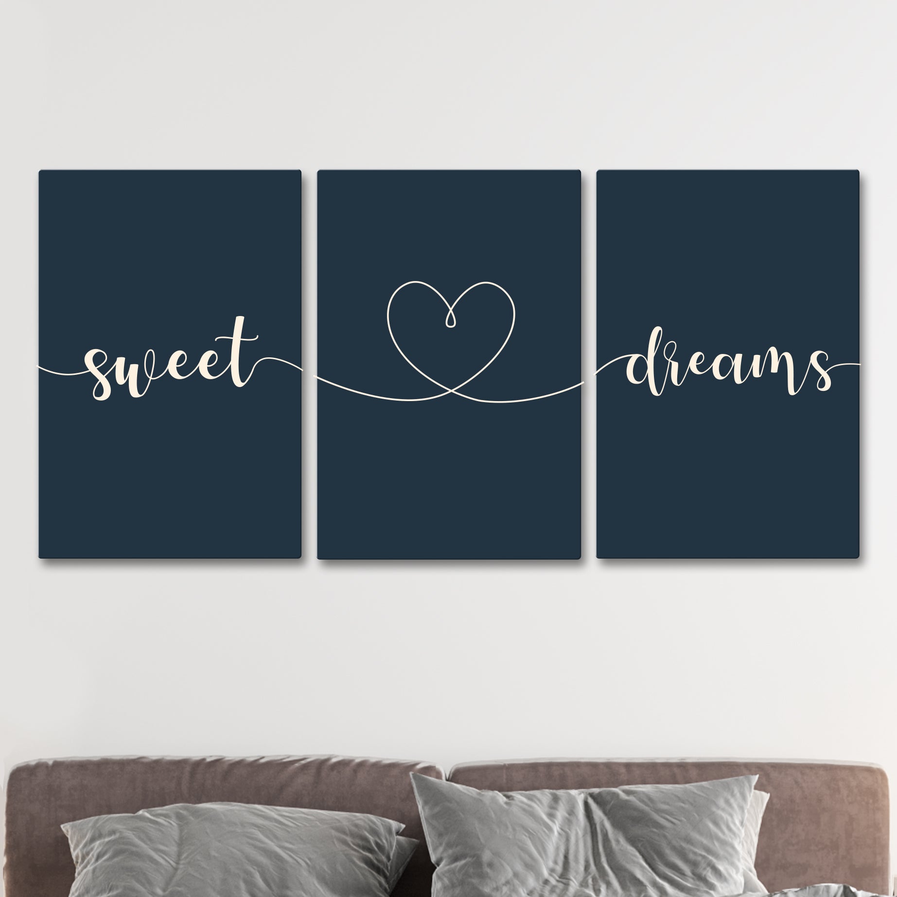 Customisable 'Sweet Dreams' 3x Aluminium Wall Prints