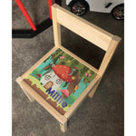 Personalised Children's Table and 1 Chair Printed Mushroom Design