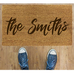 Personalised Custom Doormat with Family Name