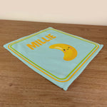 Personalised Children's Face Cloth - Object Alphabet