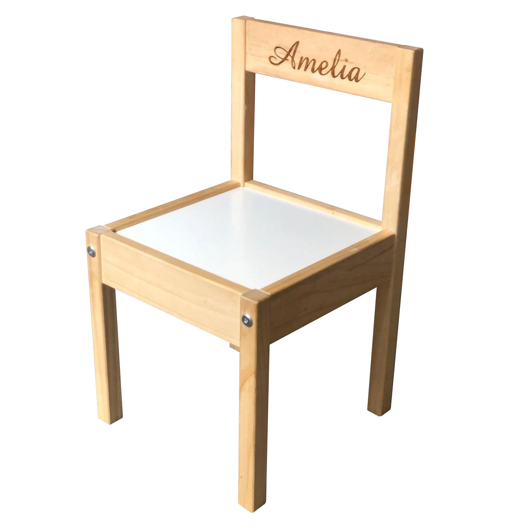 Personalised Engraved Kids Wooden Chair