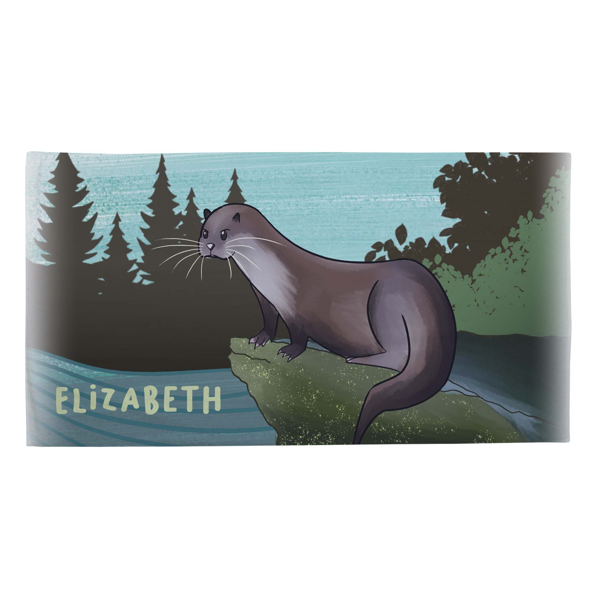 Personalised Children's Towel & Face Cloth Pack - Otter