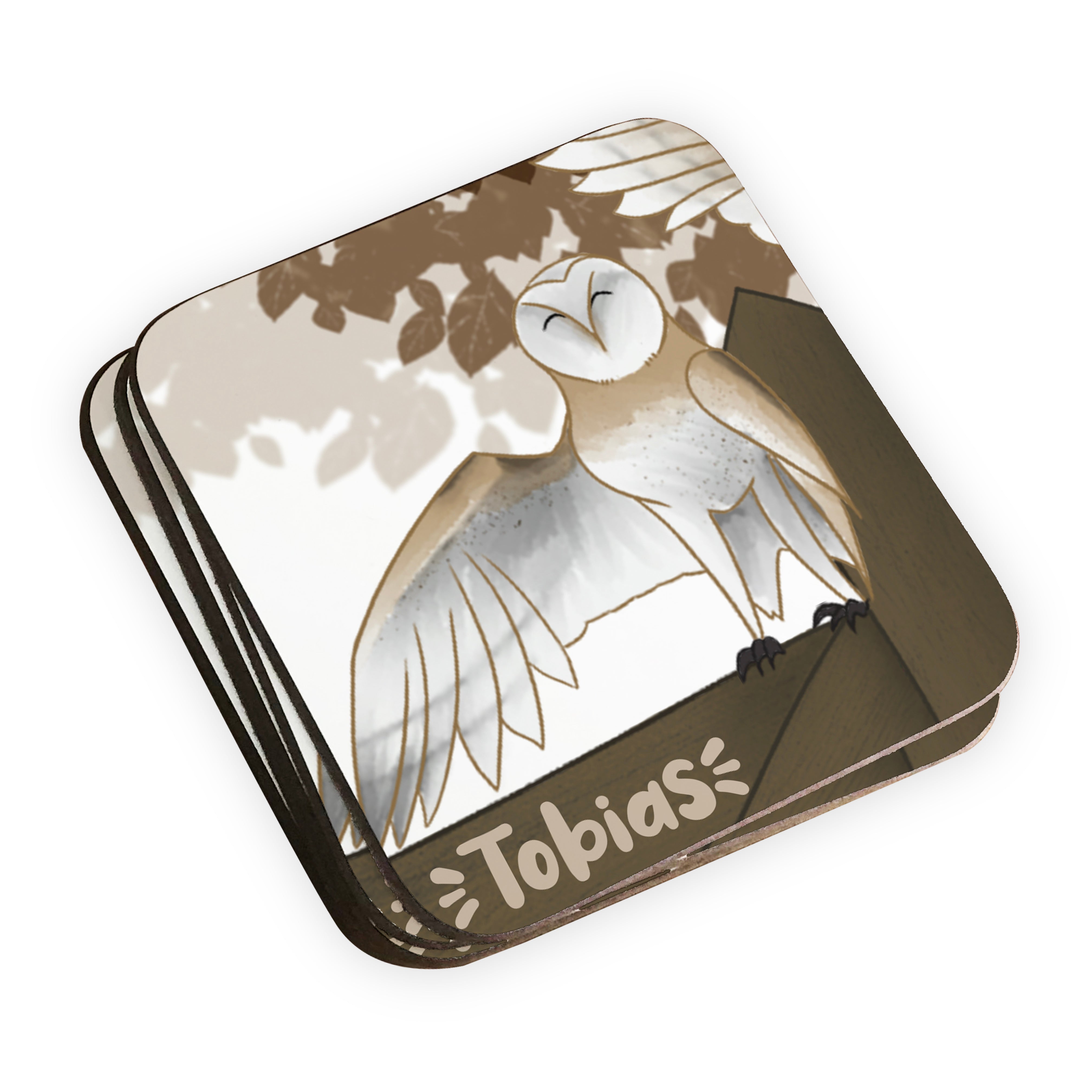 Personalised Children's Coasters - Owls