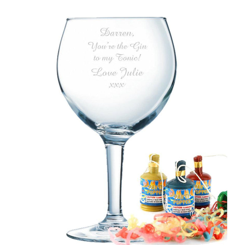 Personalised 68cl Party Gin Glass