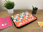 Personalised Laptop Sleeve with Groovy Geometric Design