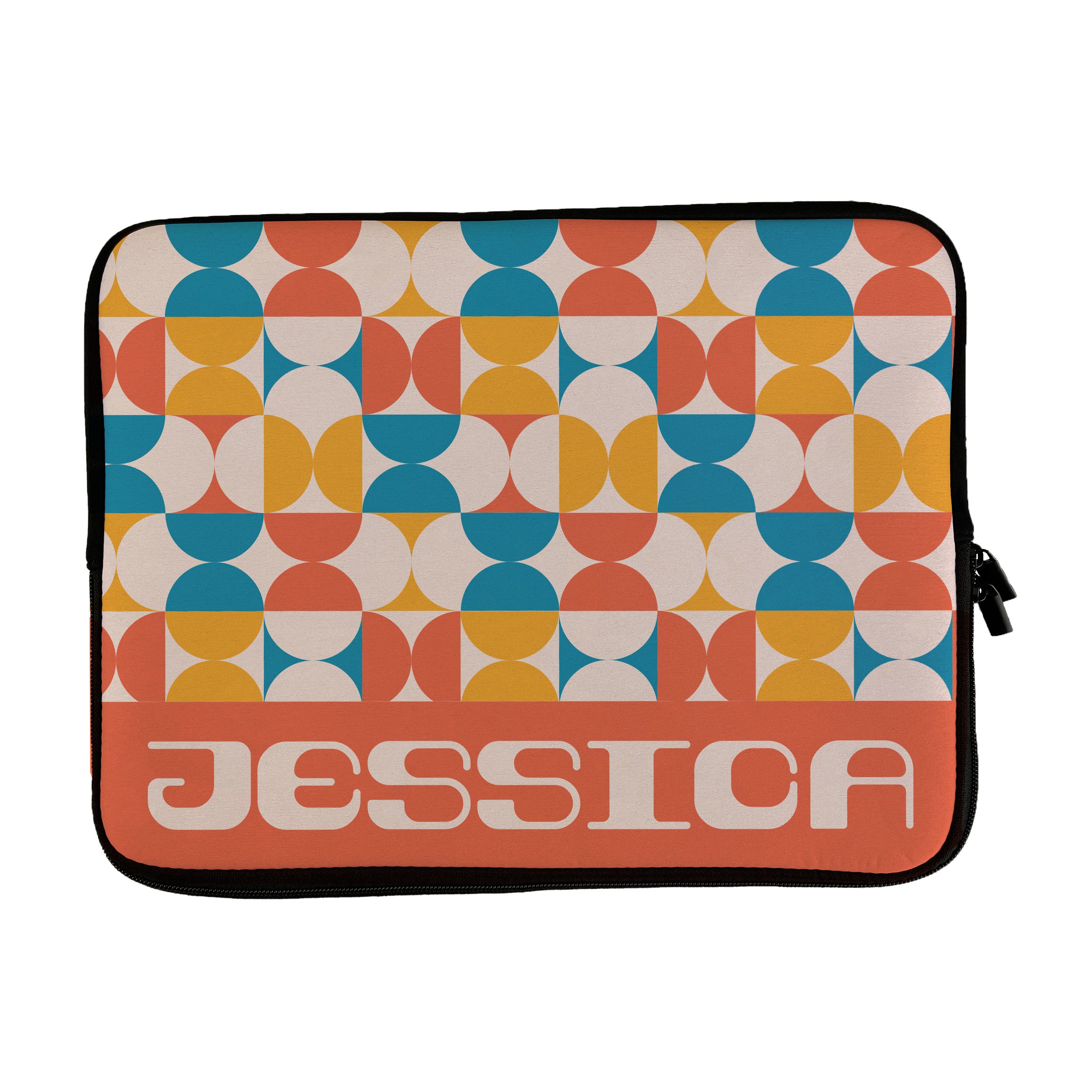 Personalised Laptop Sleeve with Groovy Geometric Design