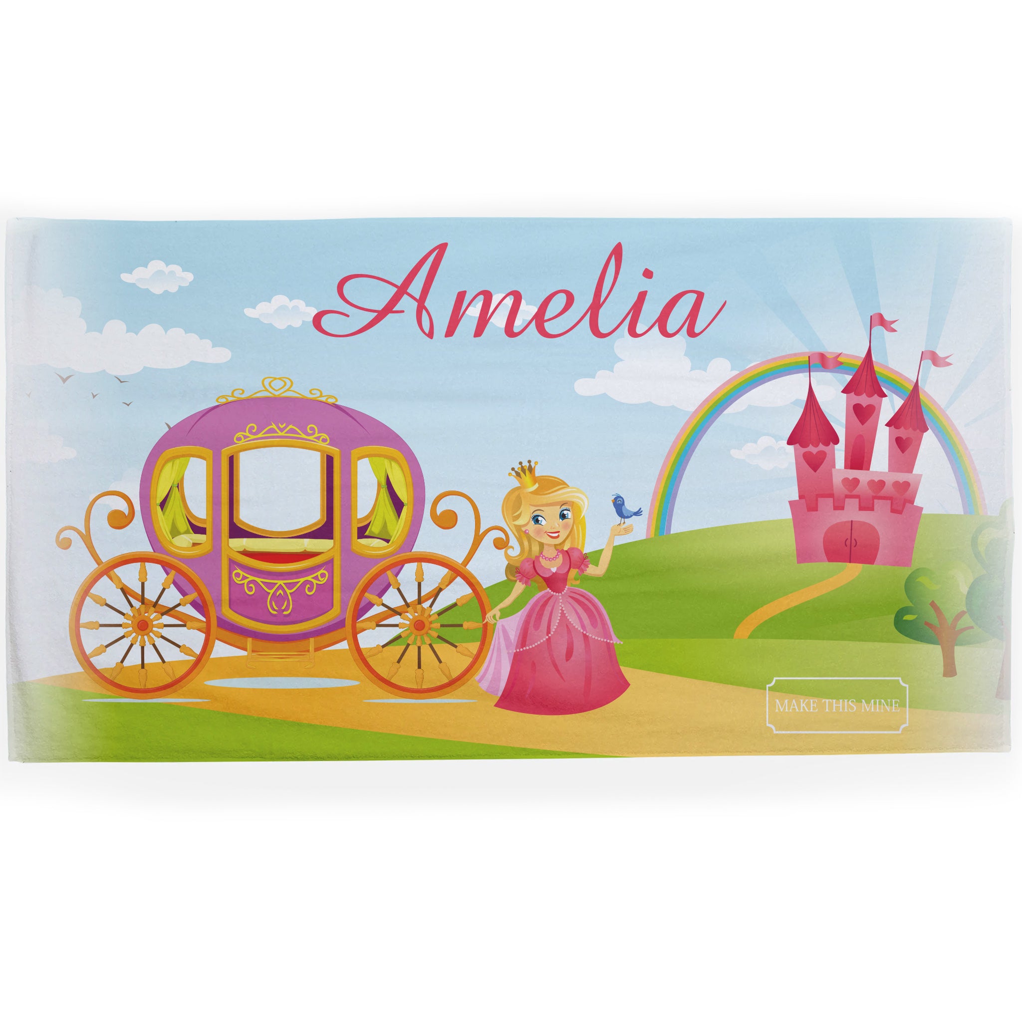 Personalised Children's Towel Princess