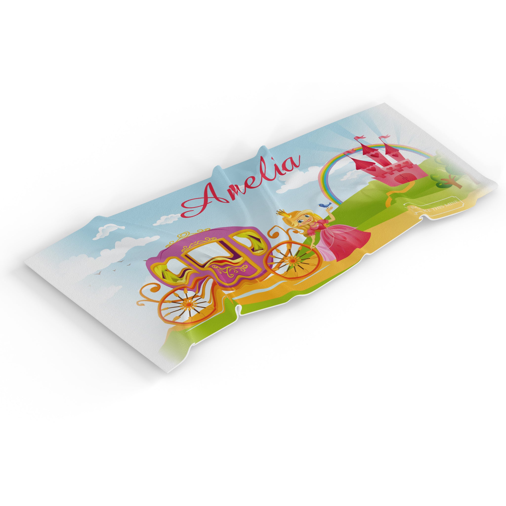 Personalised Children's Towel & Face Cloth Pack - Princess Fairytale