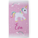 Personalised Children's Towel & Face Cloth Pack - Pink Unicorn Sparkle