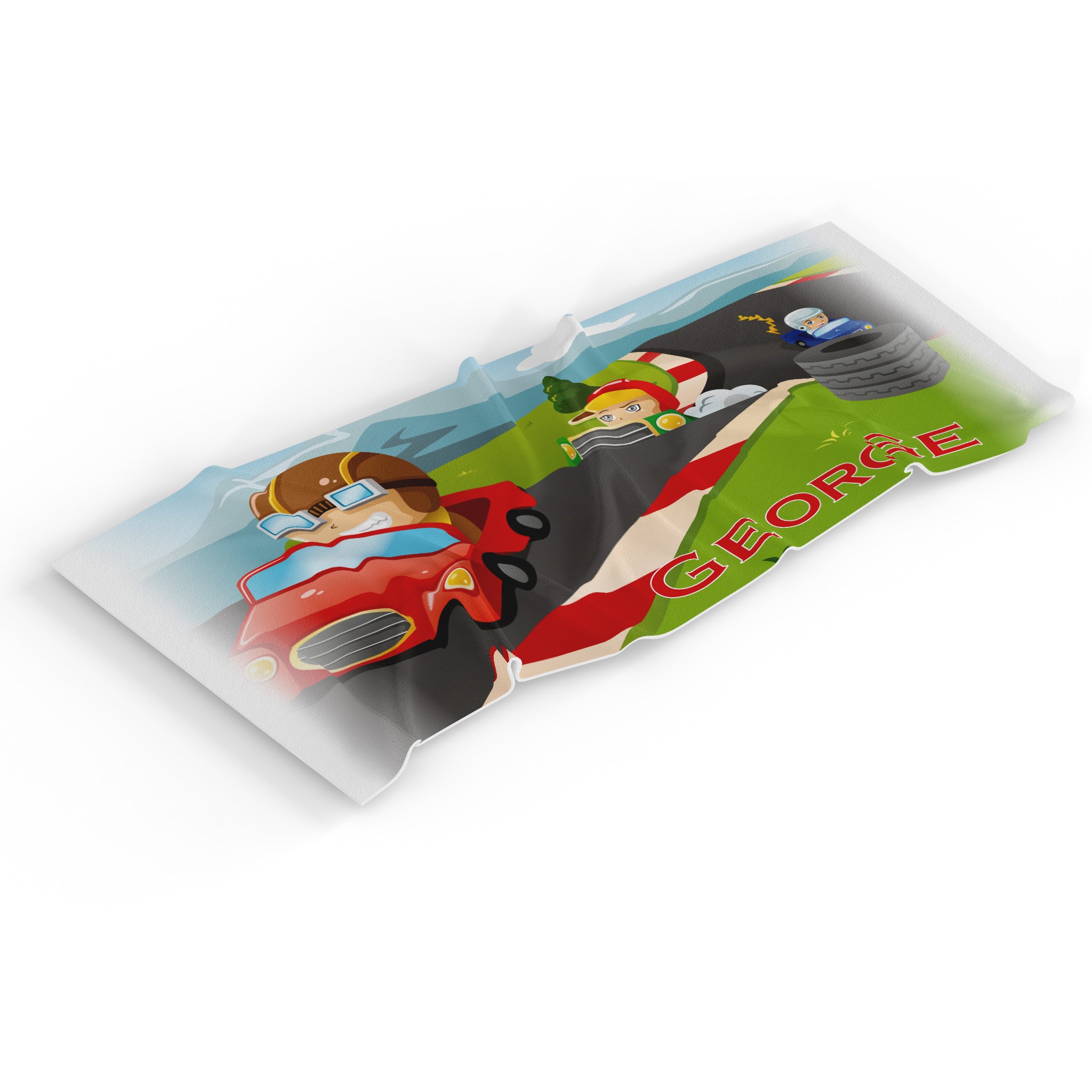 Personalised Children's Towel Race Car