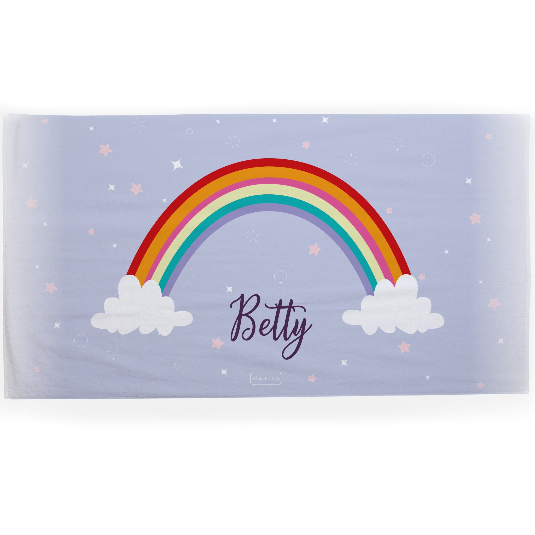 Personalised Children's Towel Rainbow