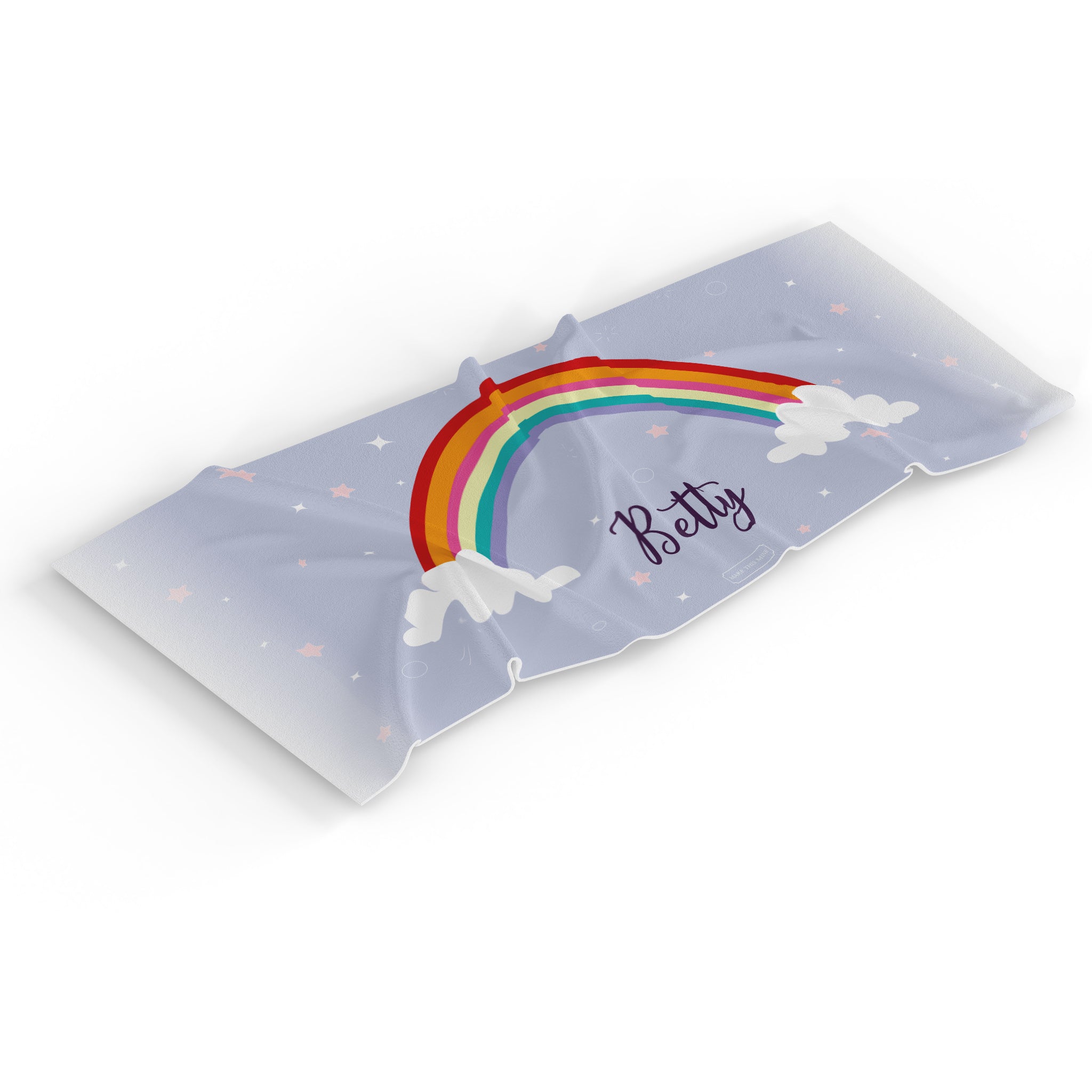 Personalised Children's Towel Rainbow