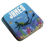 Personalised Children's Coasters - Scuba Underwater