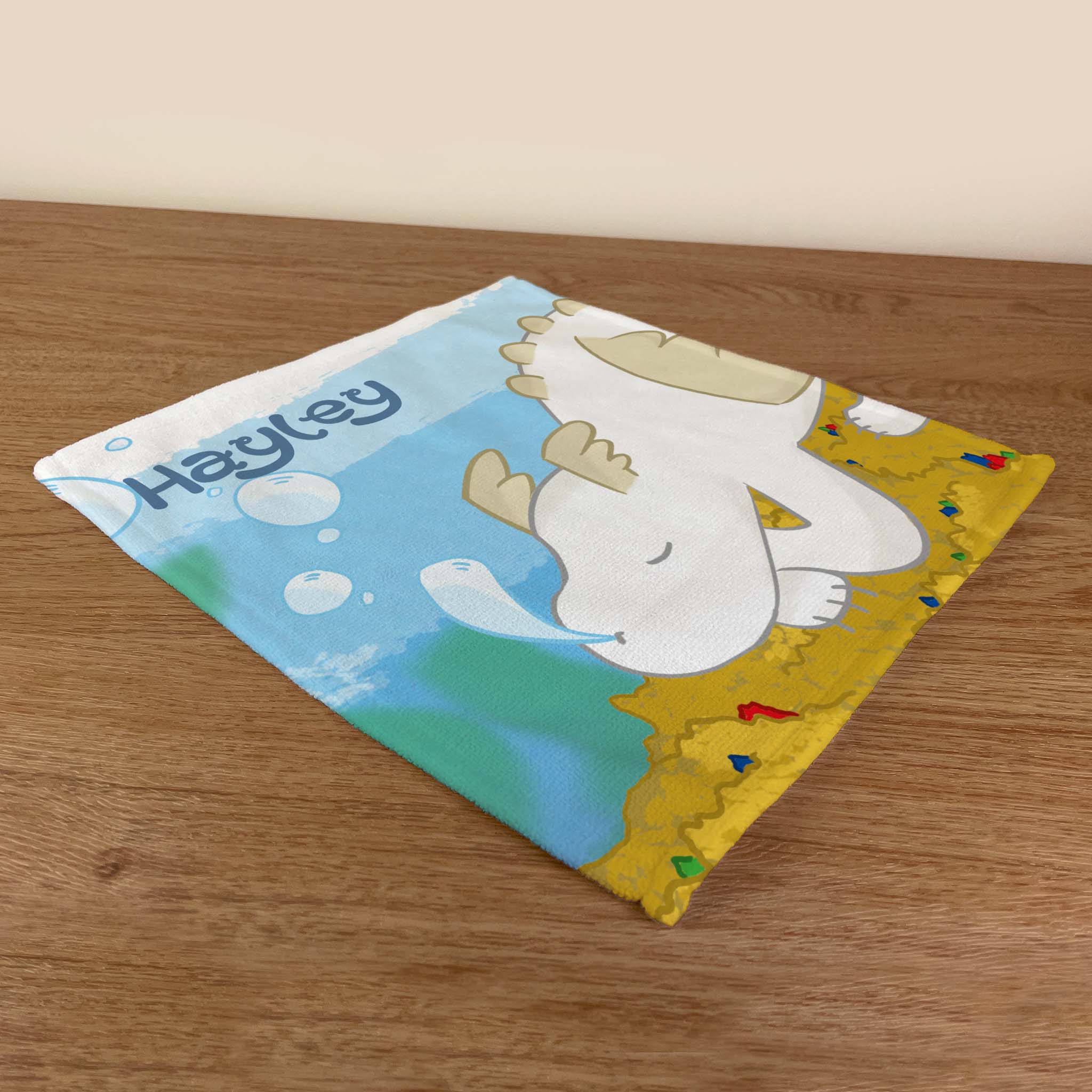 Personalised Children's Towel & Face Cloth Pack - Sea Dragon