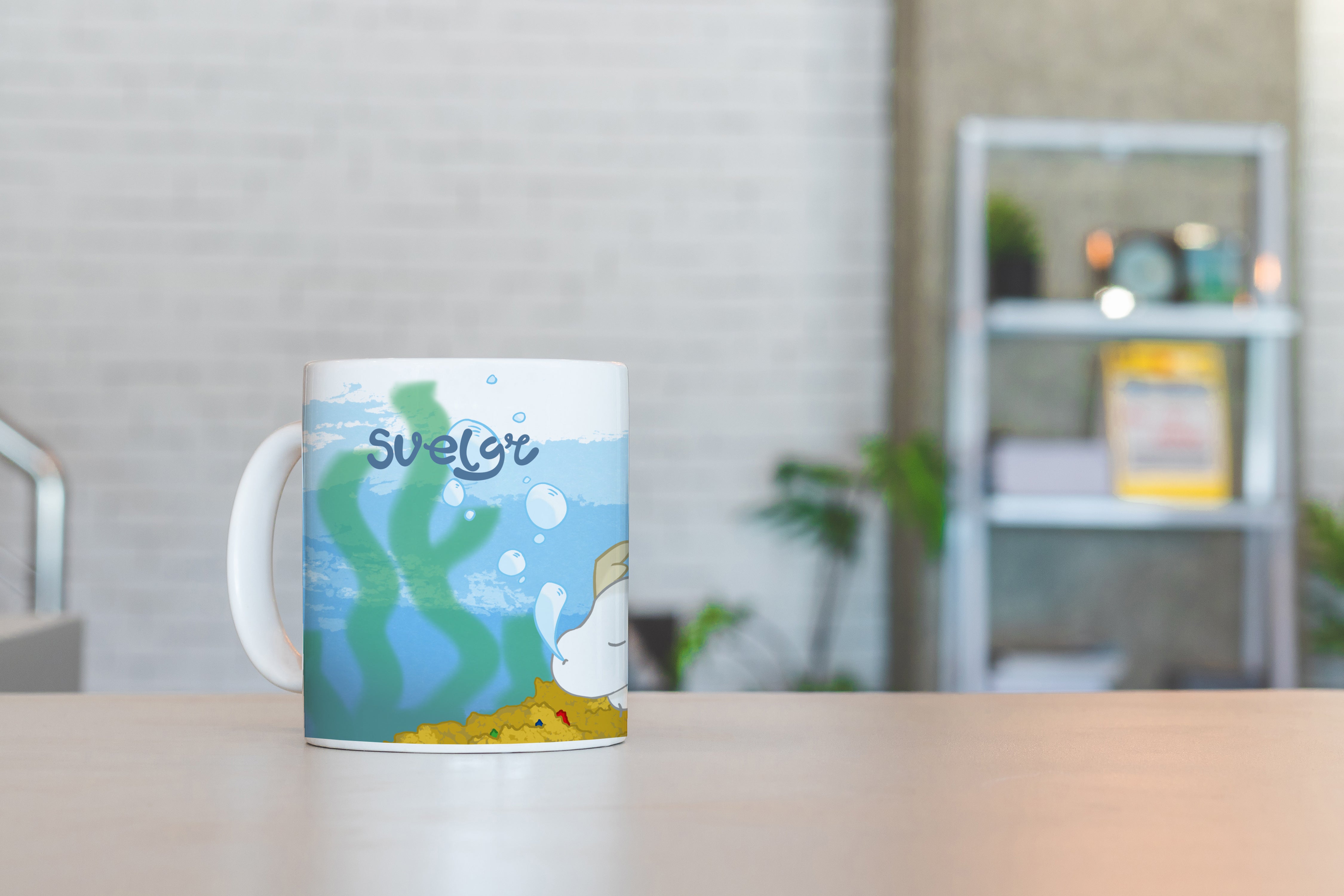 Personalised Children's Mug & Coaster Set - Sea Dragon