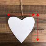 Personalised Engraved Wooden Heart, Thank you for being my Bridesmaid! (Small 8.5cm)