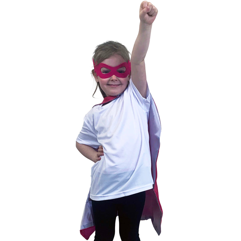 Personalised Kids Hero Cape & Mask Costume Set