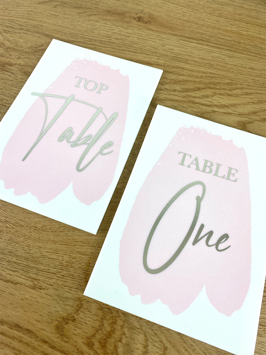 Personalised A6 Perspex Wedding & Events Table Number - Pack of 1