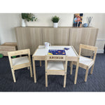 Personalised Children's Table and 3 Chairs Engraved