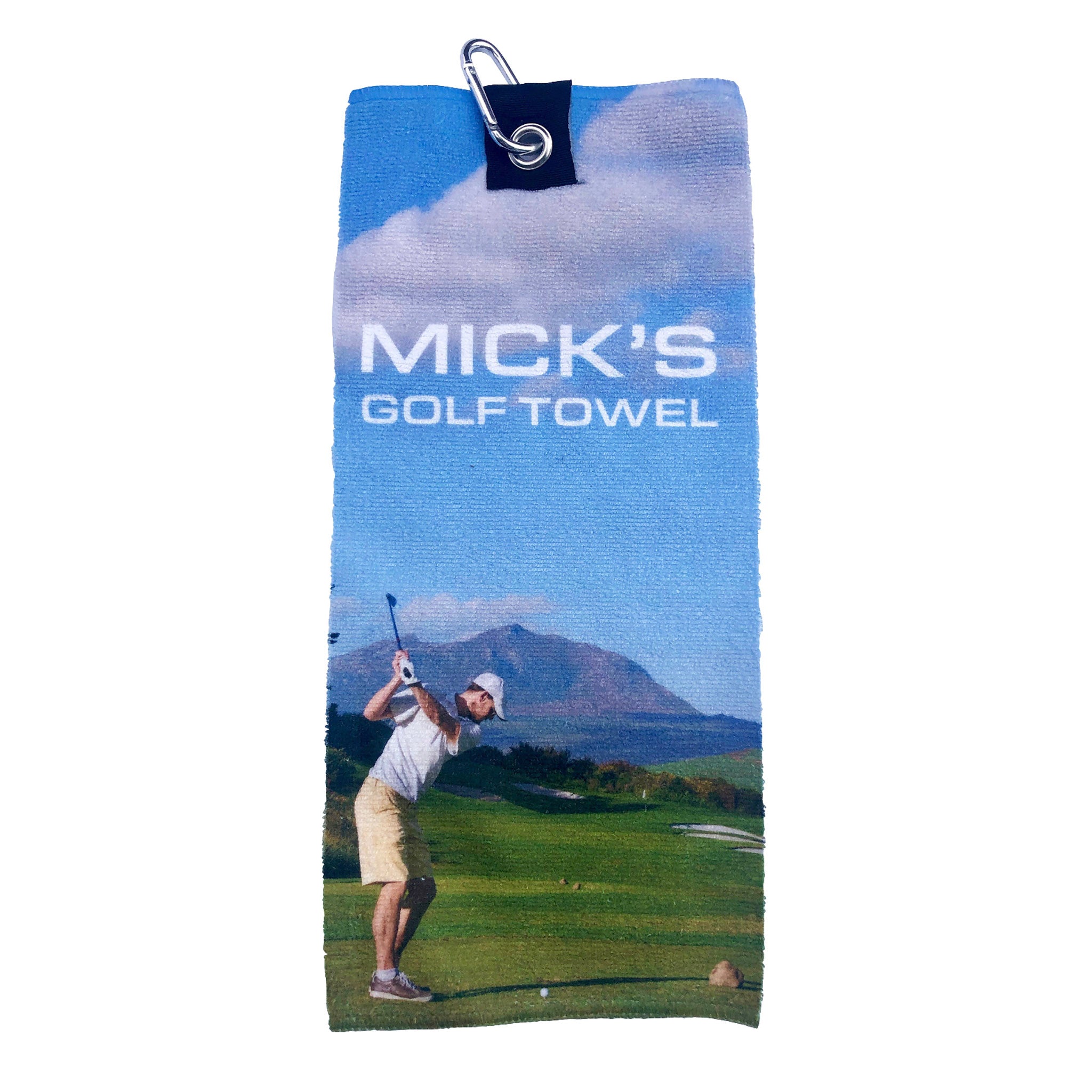 Tri Fold Golf Towel - Golf Print