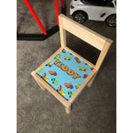 Personalised Children's Table and 1 Chair Printed Trucks & Cars Design