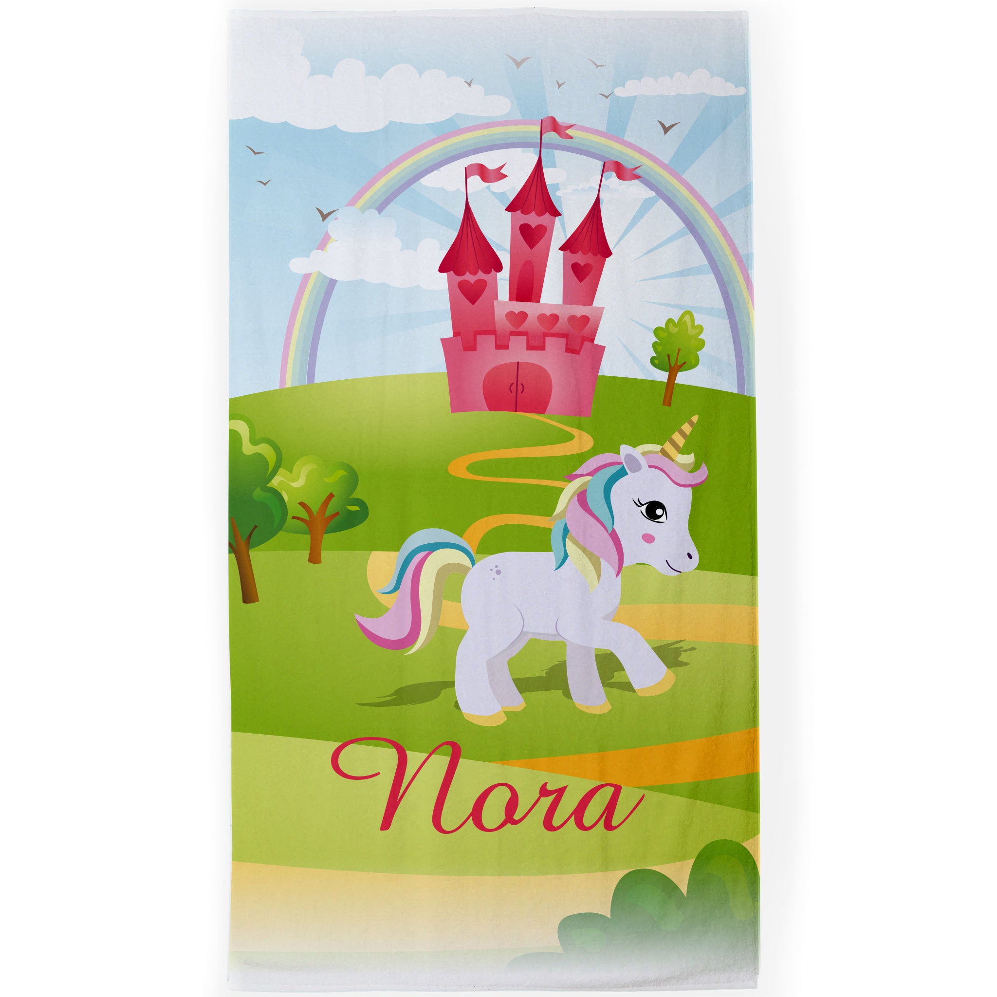 Personalised Children's Towel & Face Cloth Pack - Unicorn Fairytale