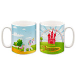 Personalised Children's 10oz Ceramic Mug - Unicorn Fairytale