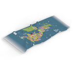 Personalised Children's Towel & Face Cloth Pack - UK Map
