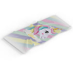 Personalised Children's Towel Striped Unicorn