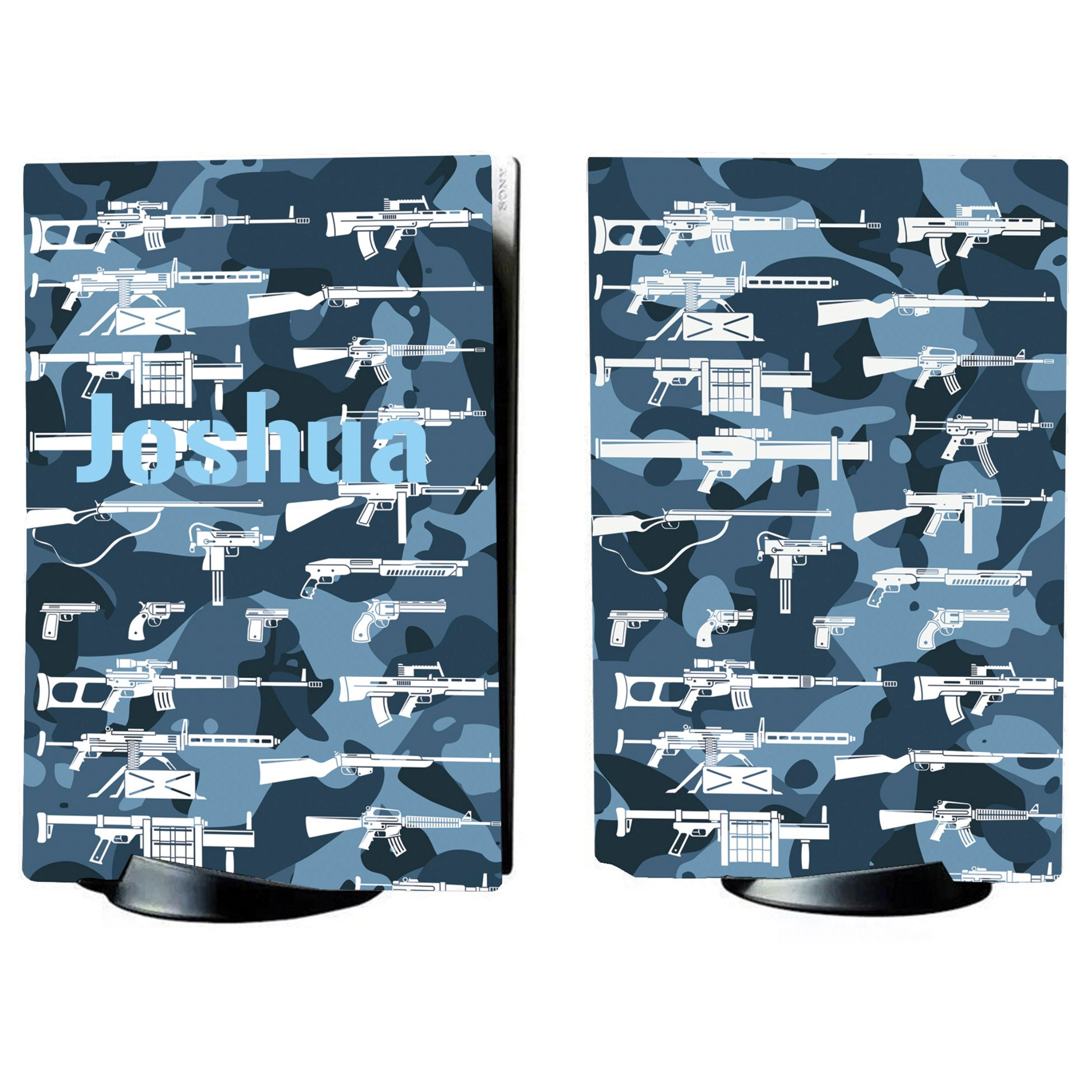 PS5 Army Blue Camo Personalised Console Vinyl Sticker