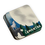 Personalised Children's Coasters - Wolf