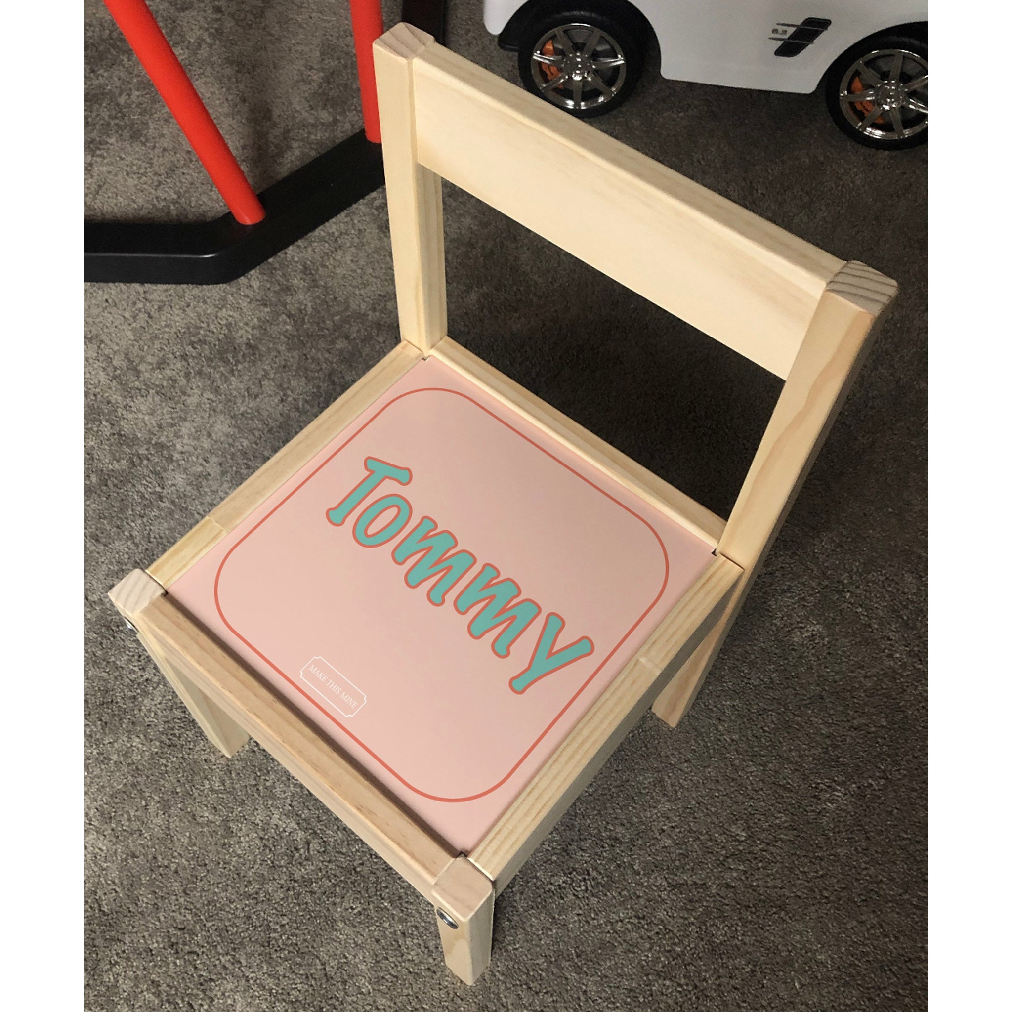 Personalised Children's Table and 3 Chairs Printed World Landmarks Design