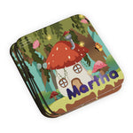 Personalised Children's Coasters - Mushroom